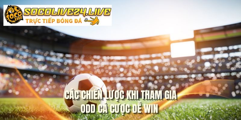 Các chiến lược khi tham gia odd cá cược dễ win